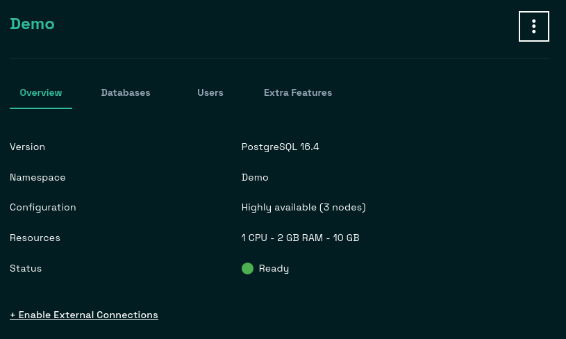 Link to external connection
